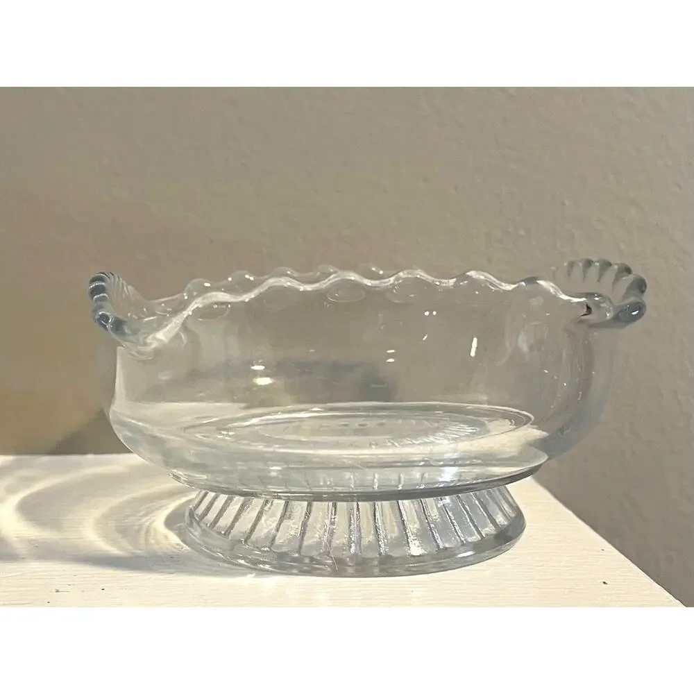 Vintage Mixed Footed Pedestal Small Glass Bowls / Trinket Bowls, Set of 5